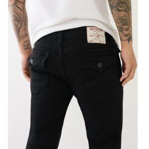 TRUE RELIGION ROCCO SKINNY JEANS 32" BLACK - SZ 32/32 BNWT